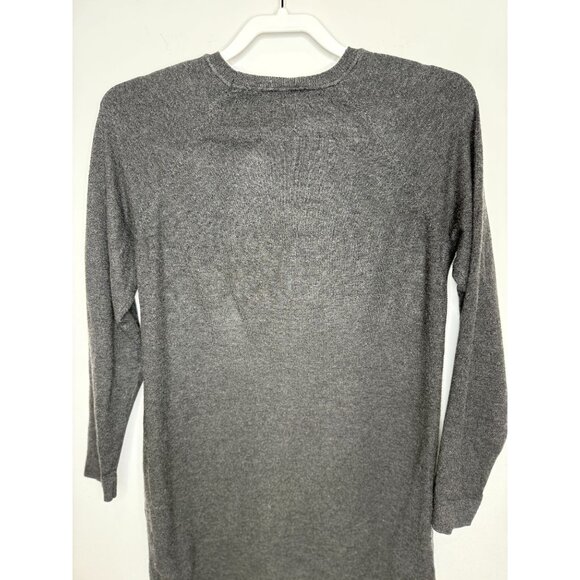 Halston Sweater Womens Tunic Knit Top Gray Size M Long Sleeve Casual Fall Winter - Picture 7 of 11